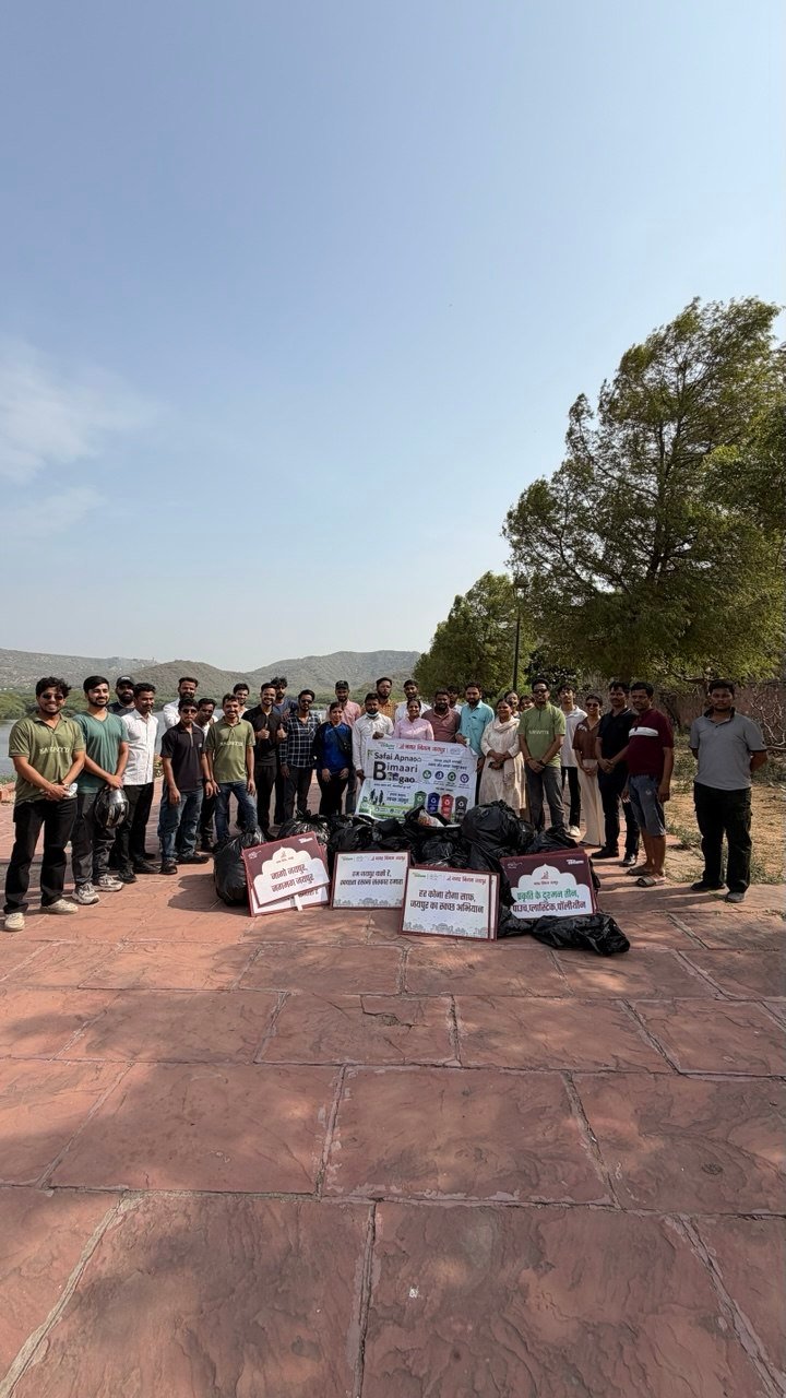 Jal mahal paal cleaning drive