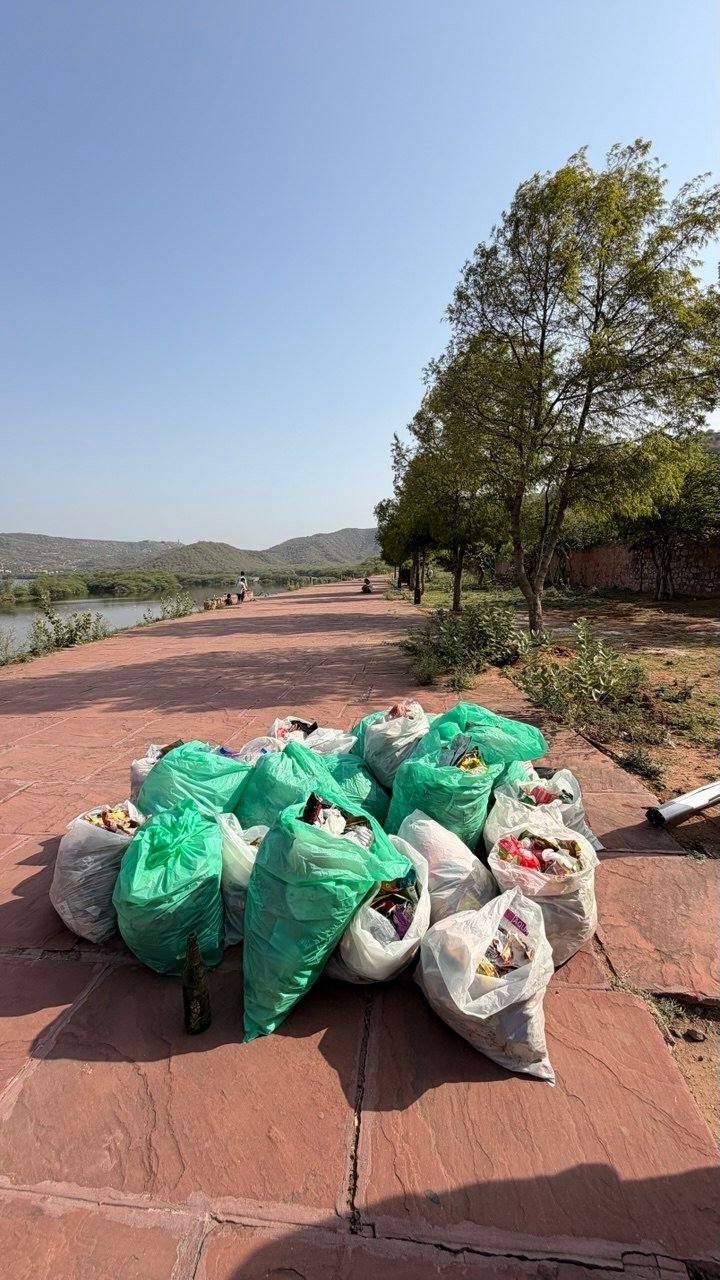 Jal mahal paal cleaning drive
